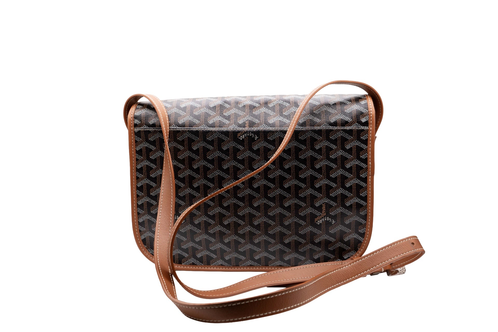Goyardine Belvedere MM Saddle Bag