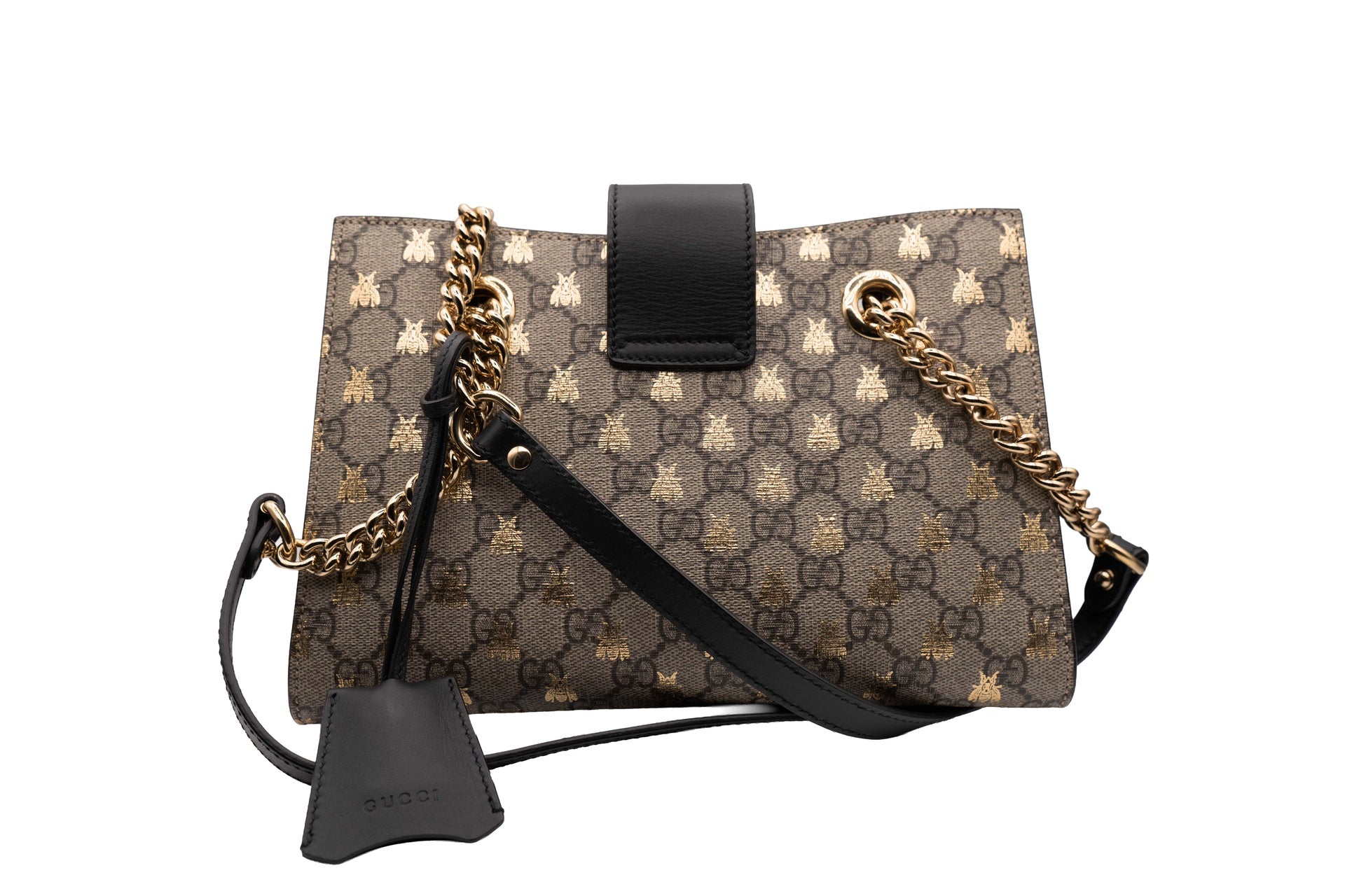 Gucci GG Padlock Bees Shoulder Bag