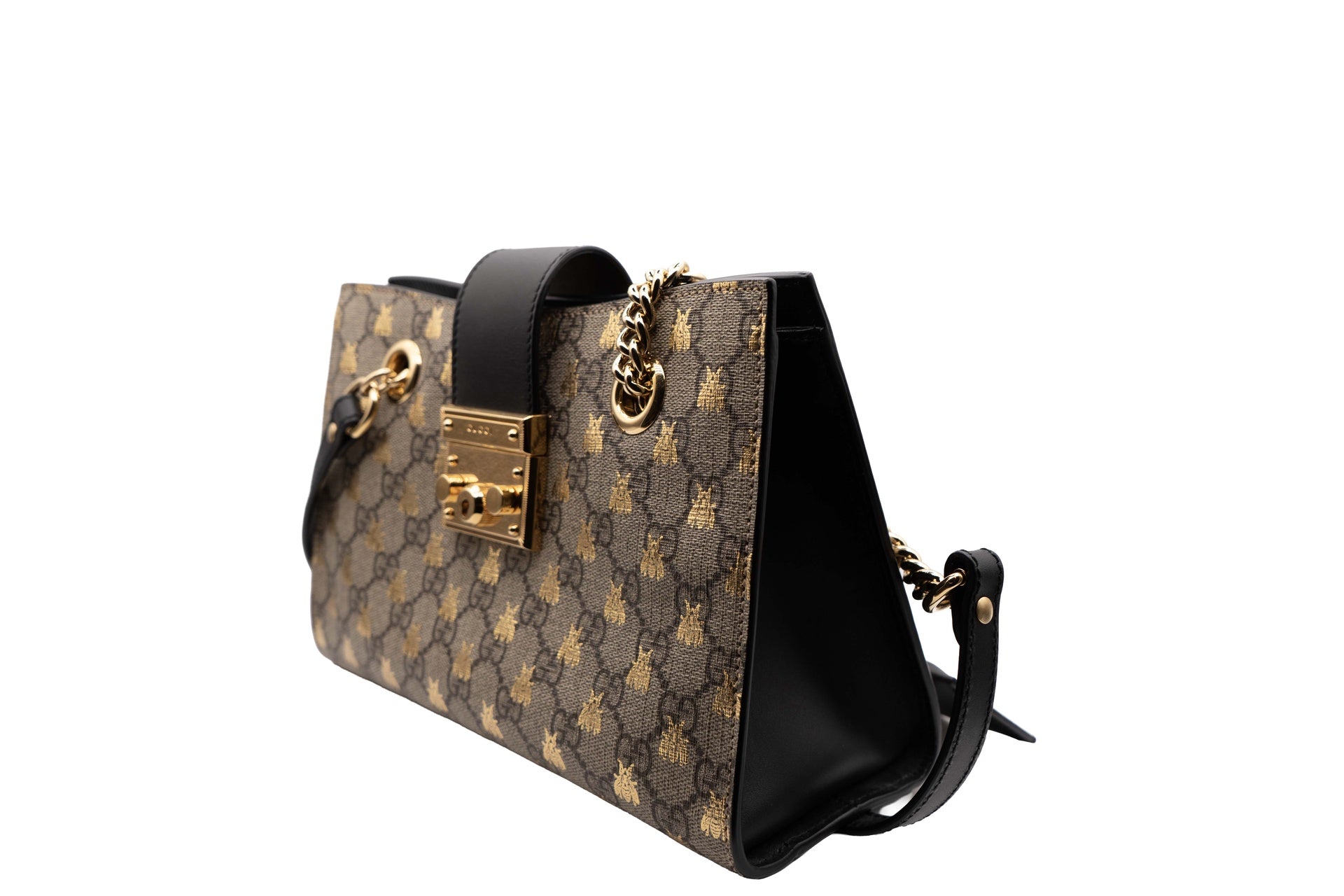Gucci GG Padlock Bees Shoulder Bag