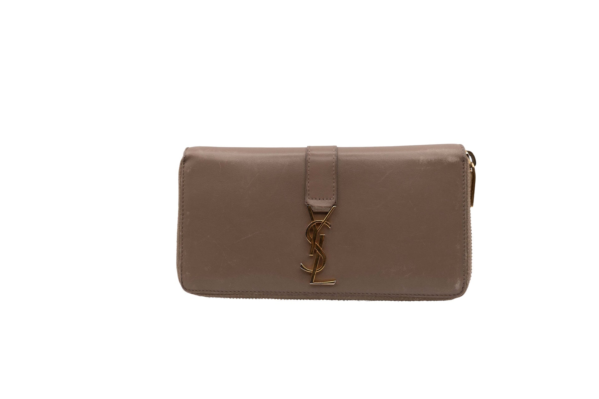 YSL Saint Laurent Continental Beige Wallet