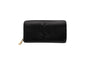 YSL Saint Laurent Black Zip Around Wallet