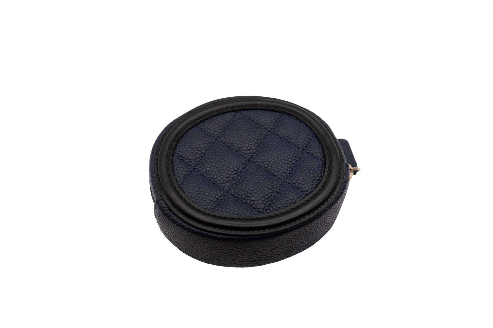 Chanel Filigree Round Zipped Coin Purse