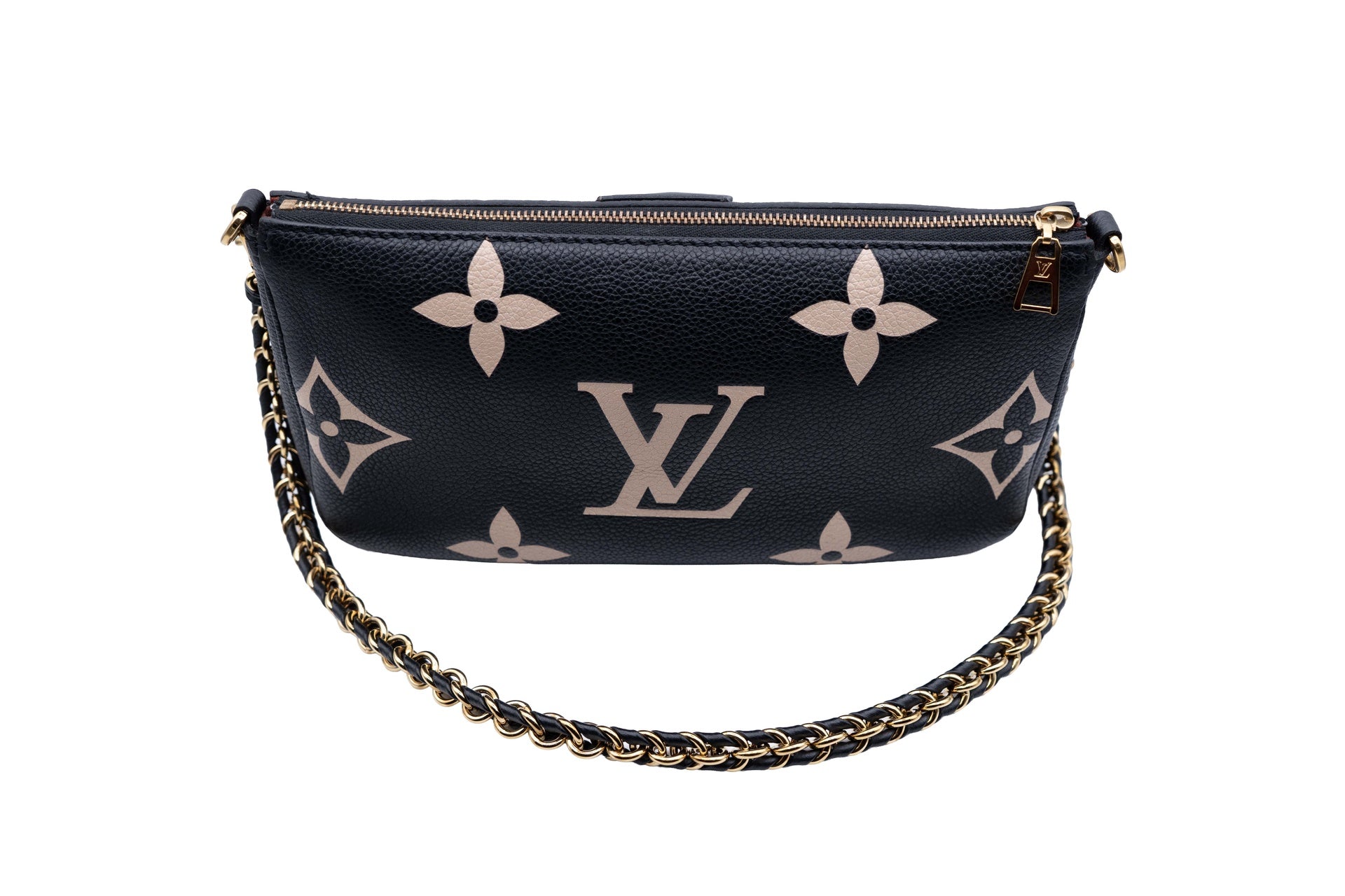 Louis Vuitton Multi Pochette Black Cream Bicolor Empreinte
