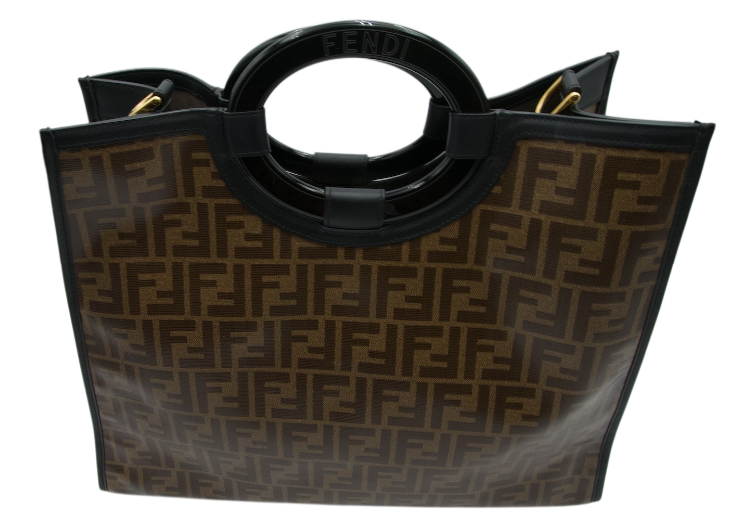 Fendi Zucca Runway Brown Tote