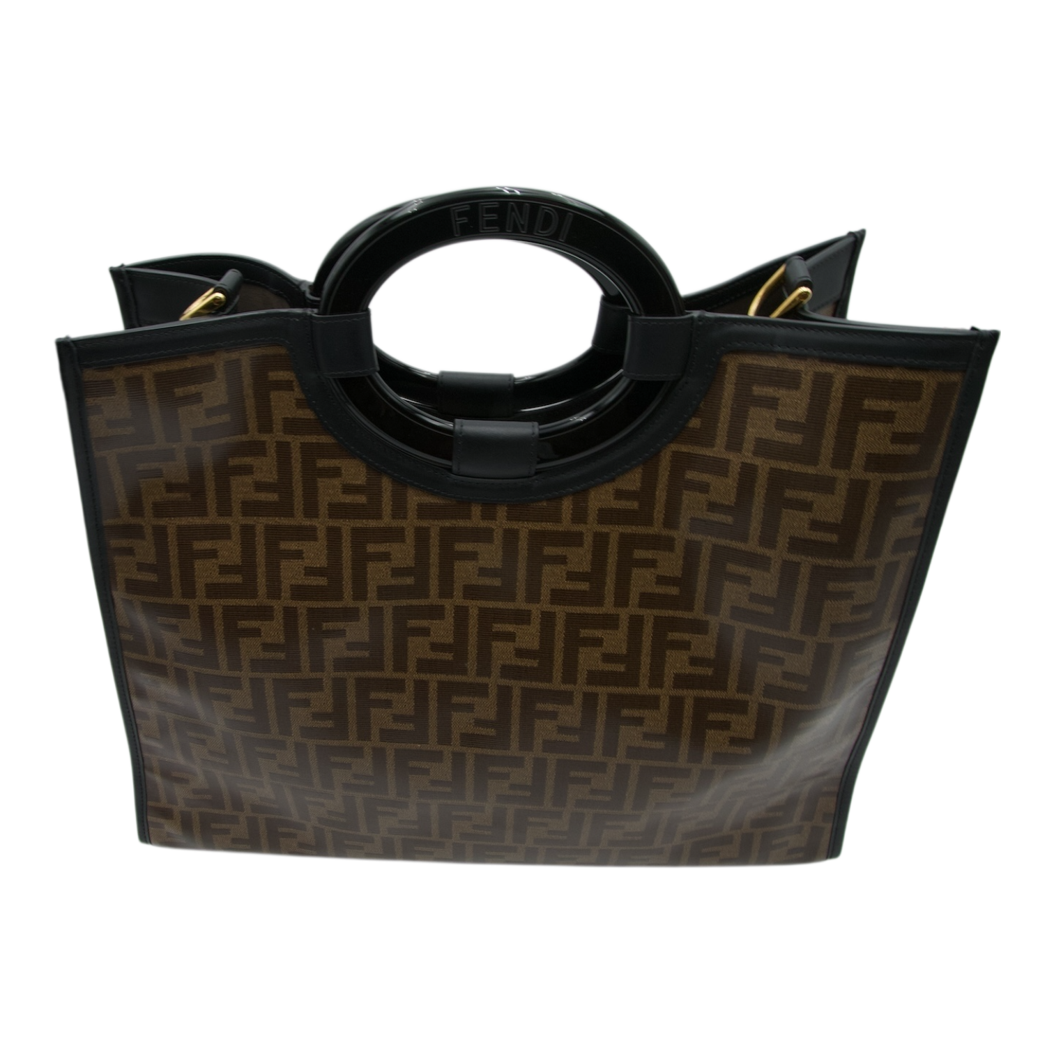 Fendi Zucca Runway Brown Tote