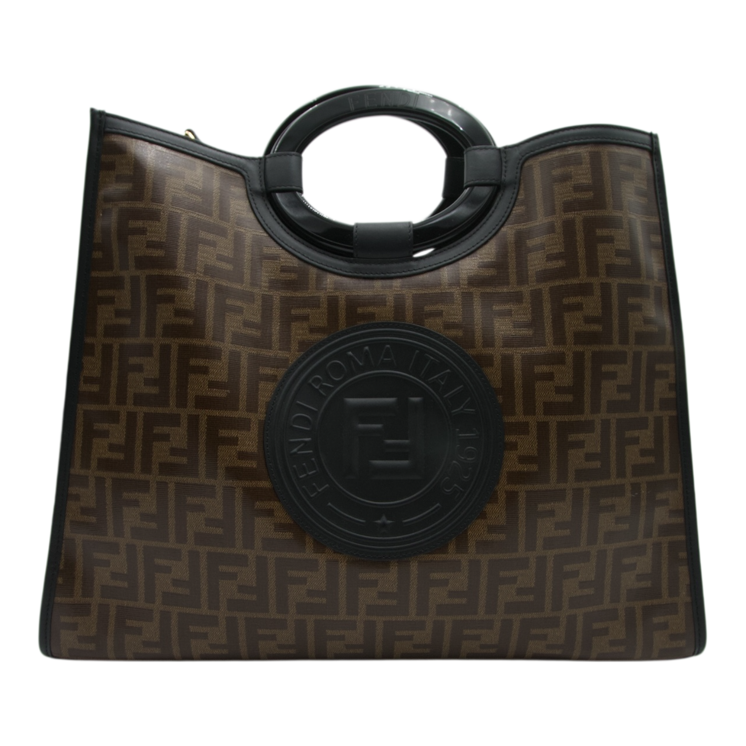 Fendi Zucca Runway Brown Tote