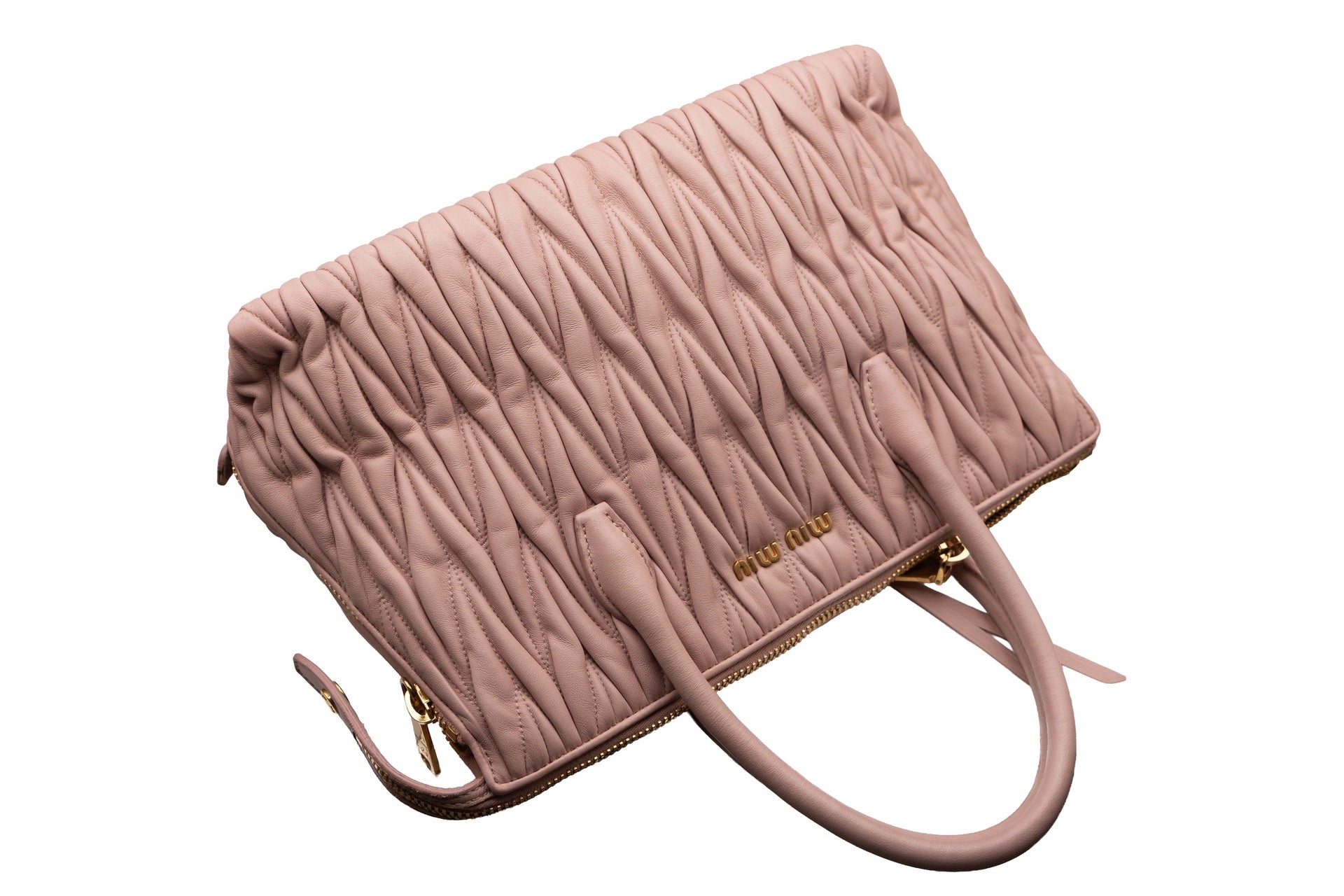 Miu Miu Top Handles Mid Pink Leather