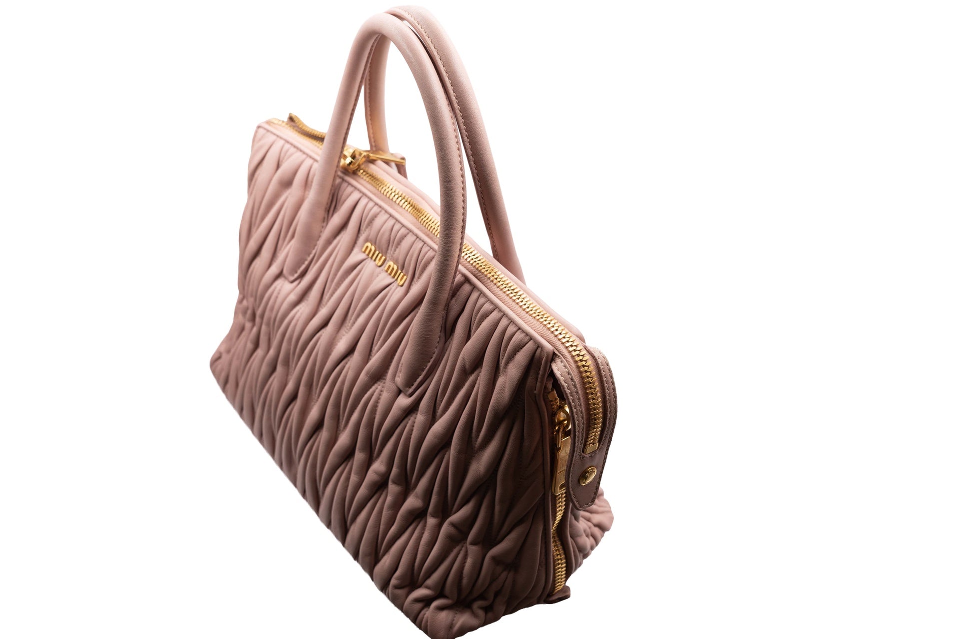Miu Miu Top Handles Mid Pink Leather