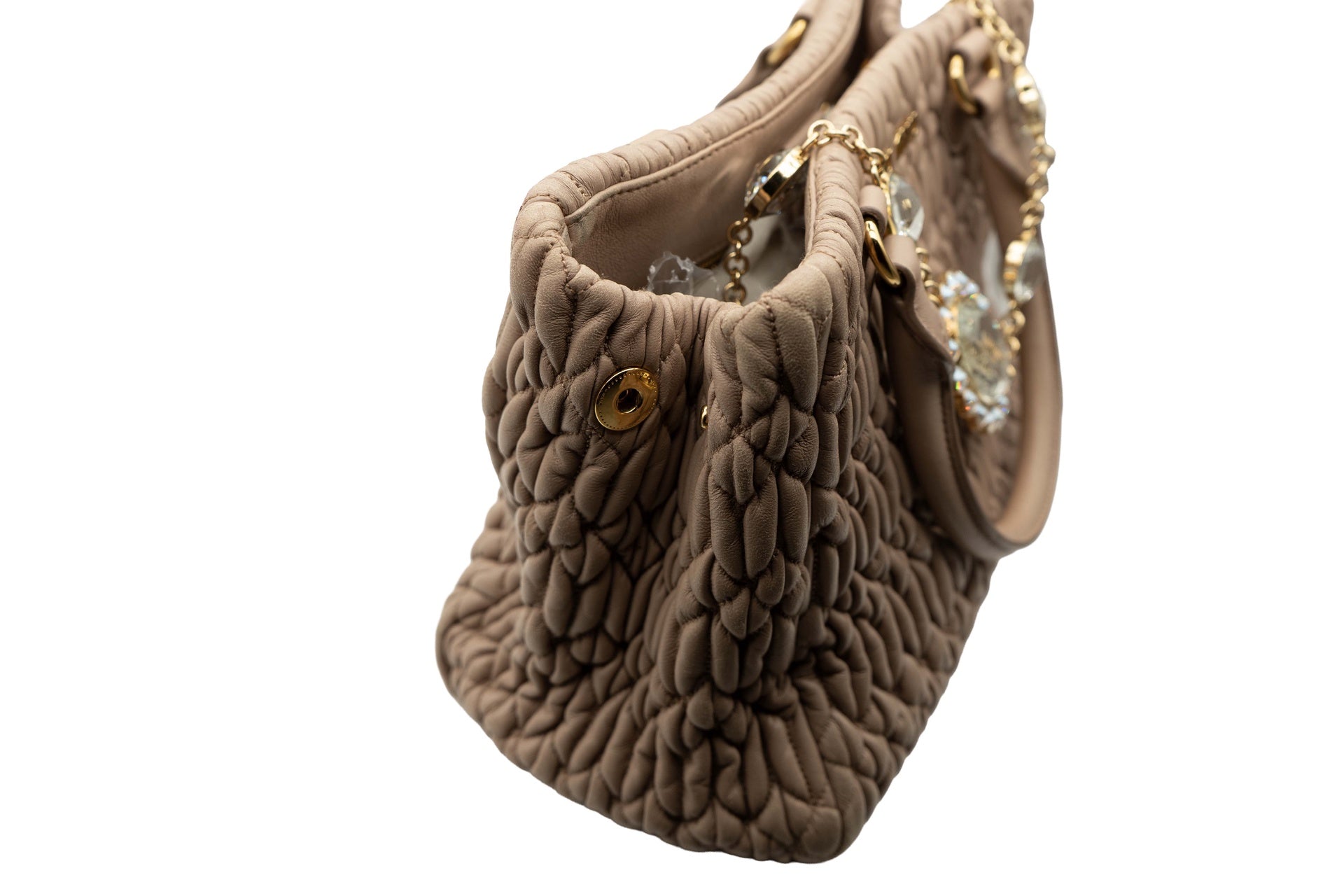 Miu Miu Dual Top Handle Beige