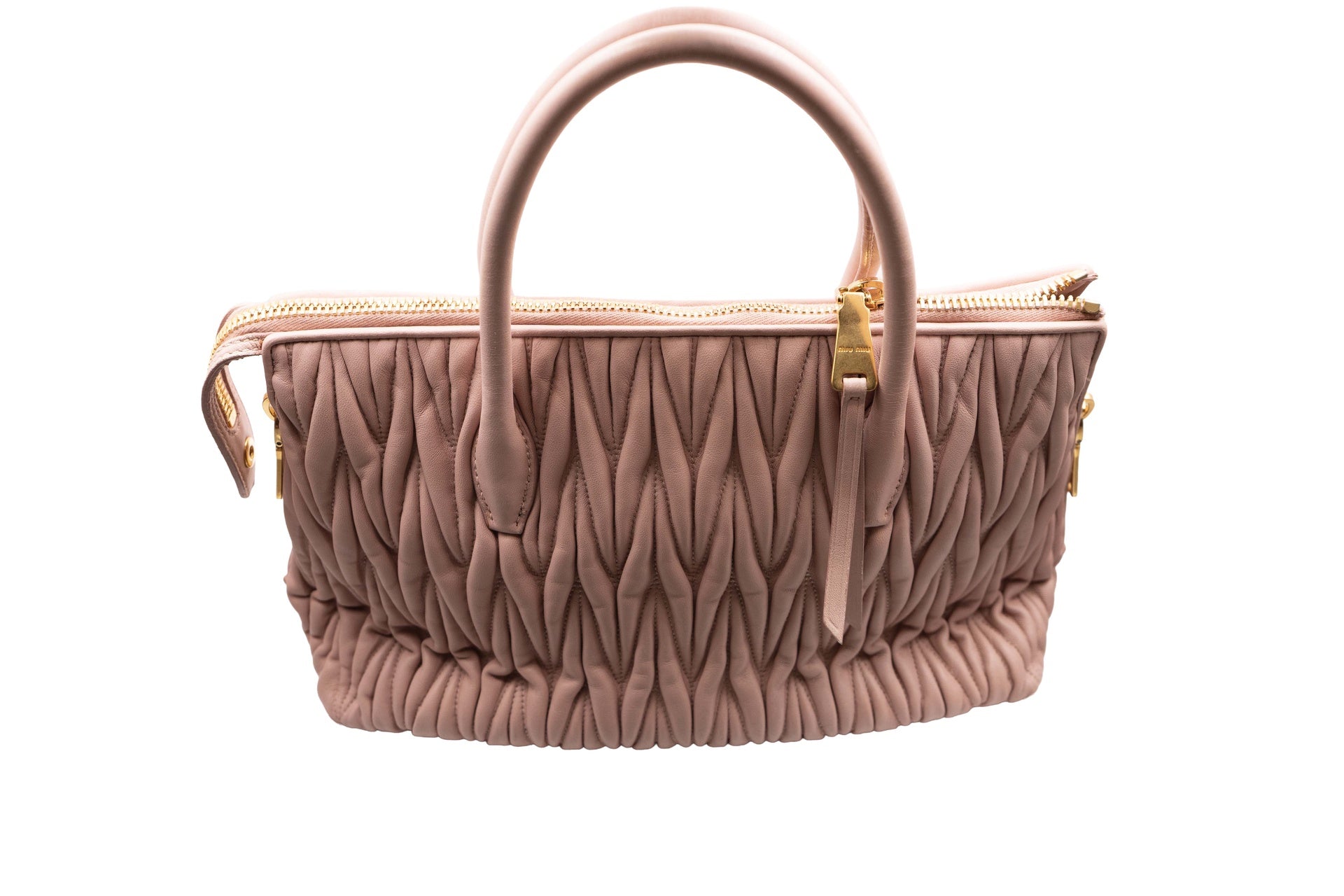 Miu Miu Top Handles Mid Pink Leather