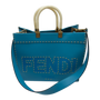 Fendi Salleria Blue Medium Sunshine Tote