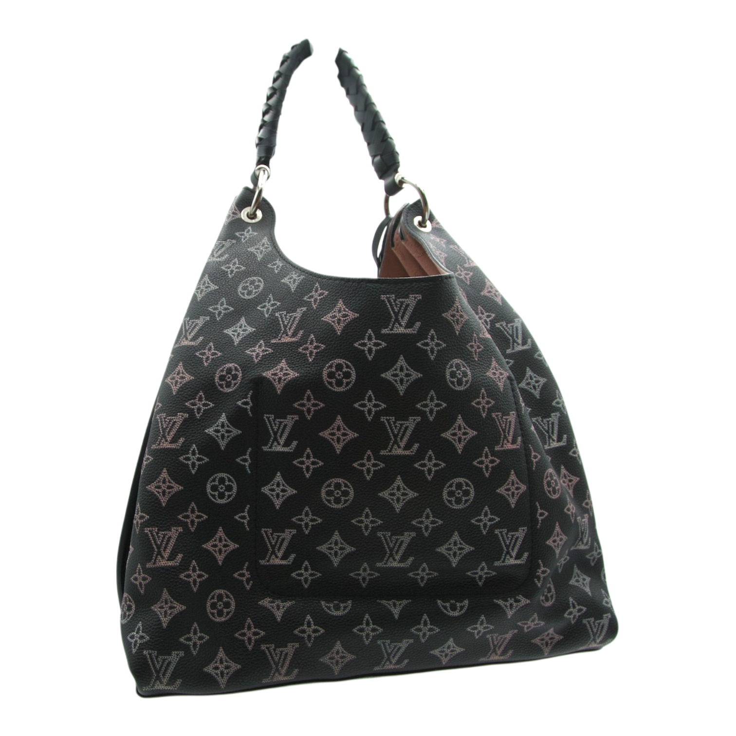 Louis Vuitton Carmel Mahina Ombre Black Braided Handle