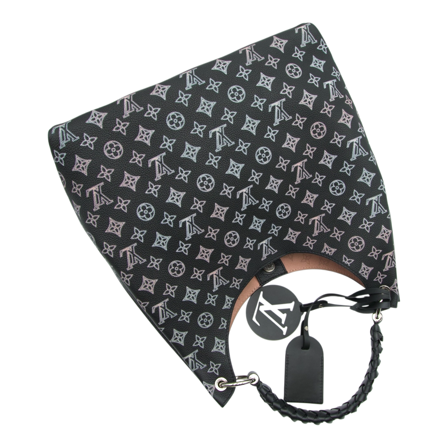 Louis Vuitton Carmel Mahina Ombre Black Braided Handle
