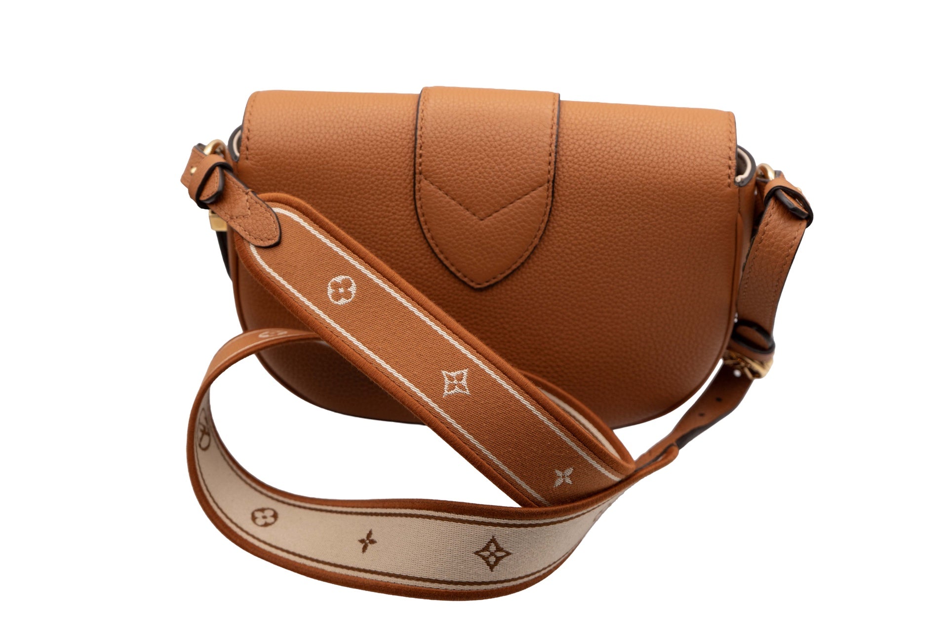 Louis Vuitton LV Pont 9 Cognac Leather Shoulder Bag