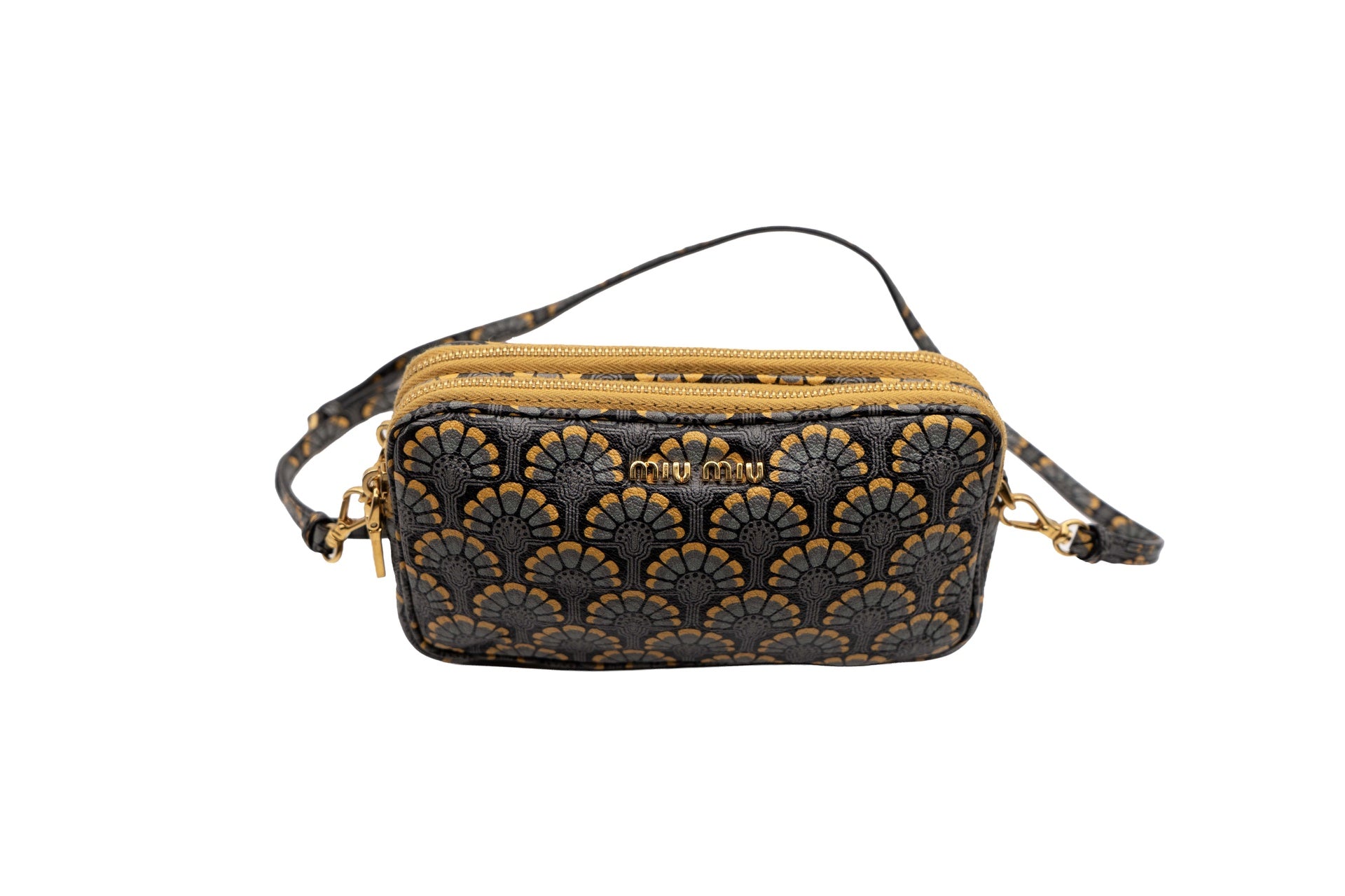 Miu Miu Floral Double Zip Crossbody
