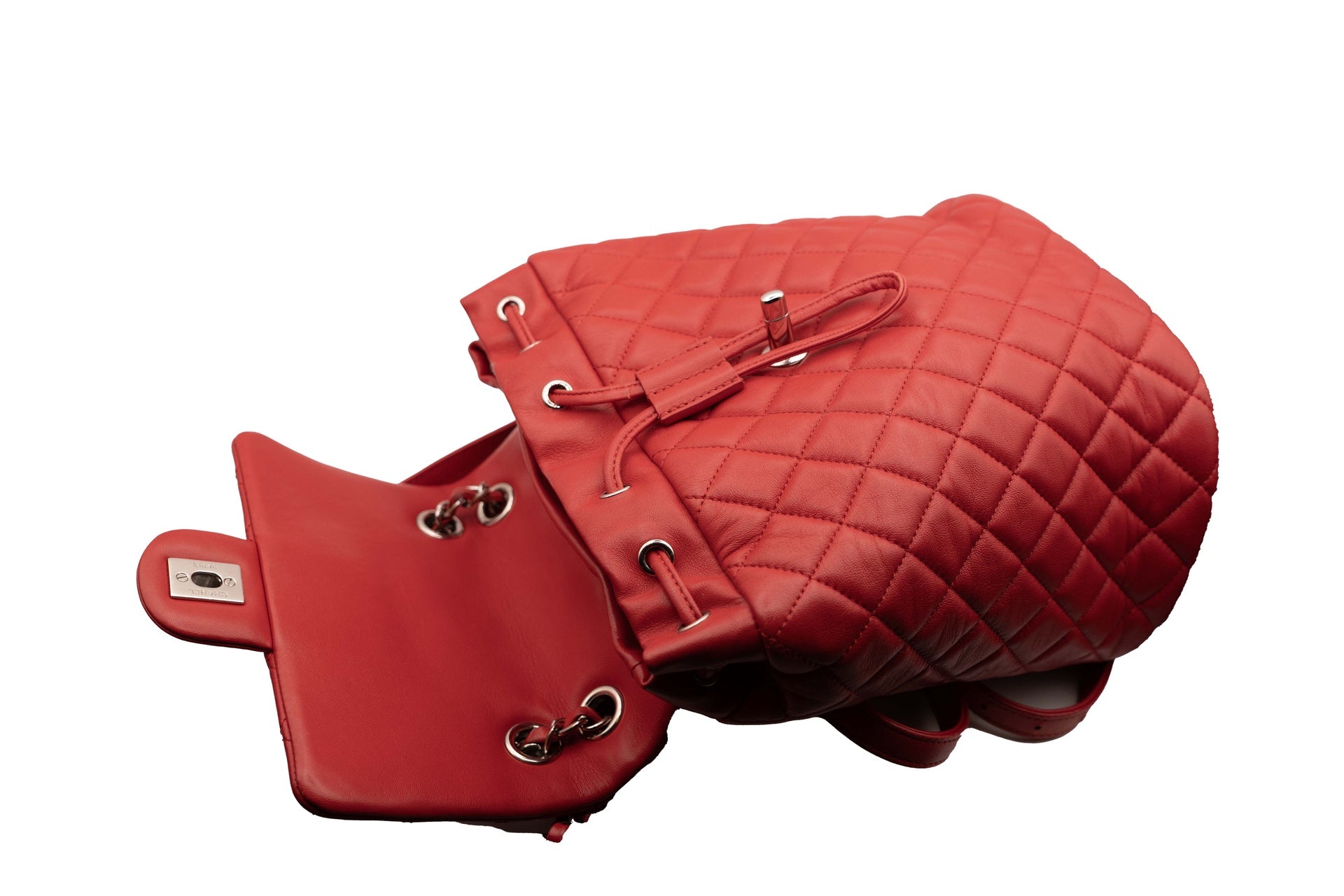 Chanel Red Small Backpack
