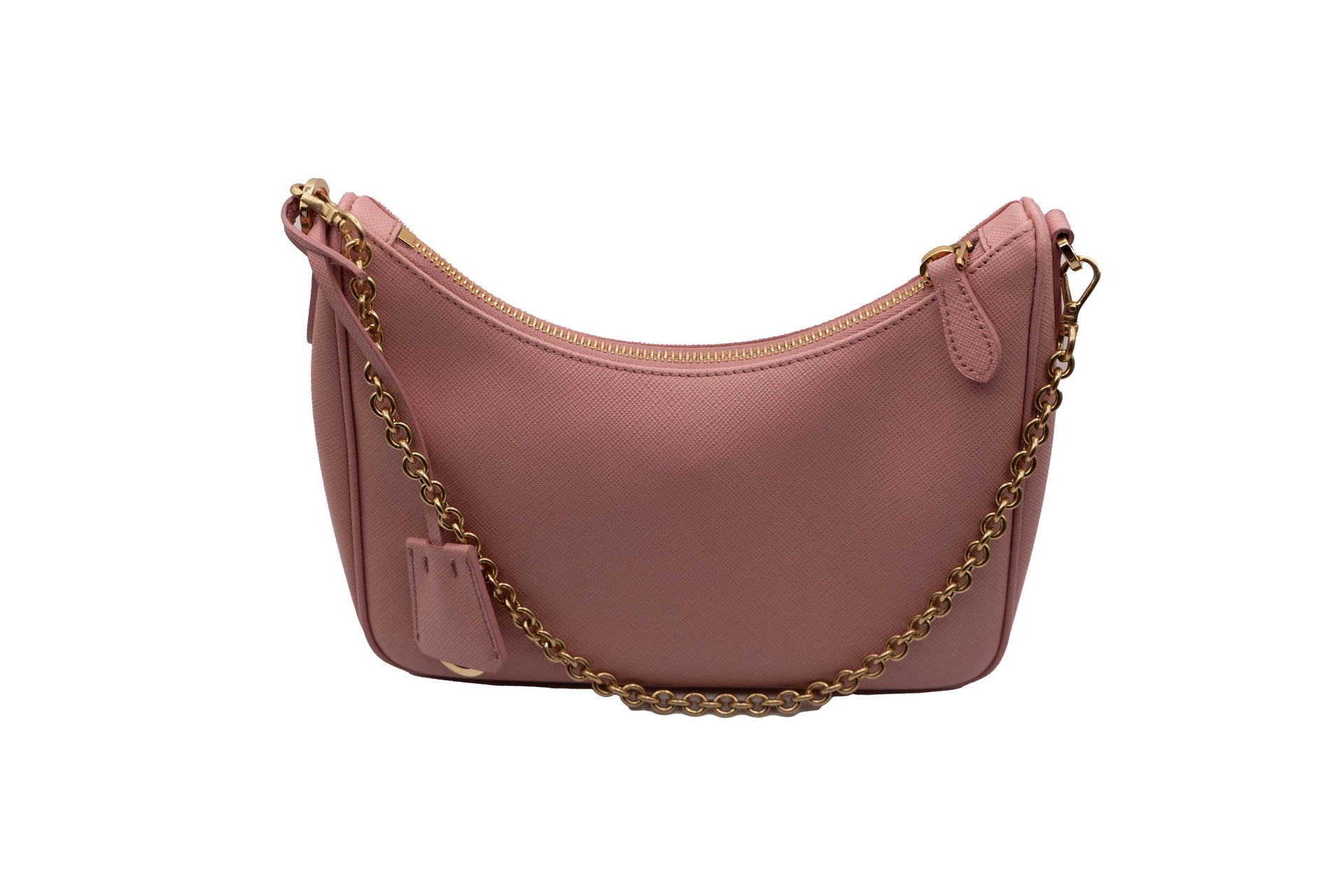 Prada Saffiano Small Pink Leather 2 Way Bag