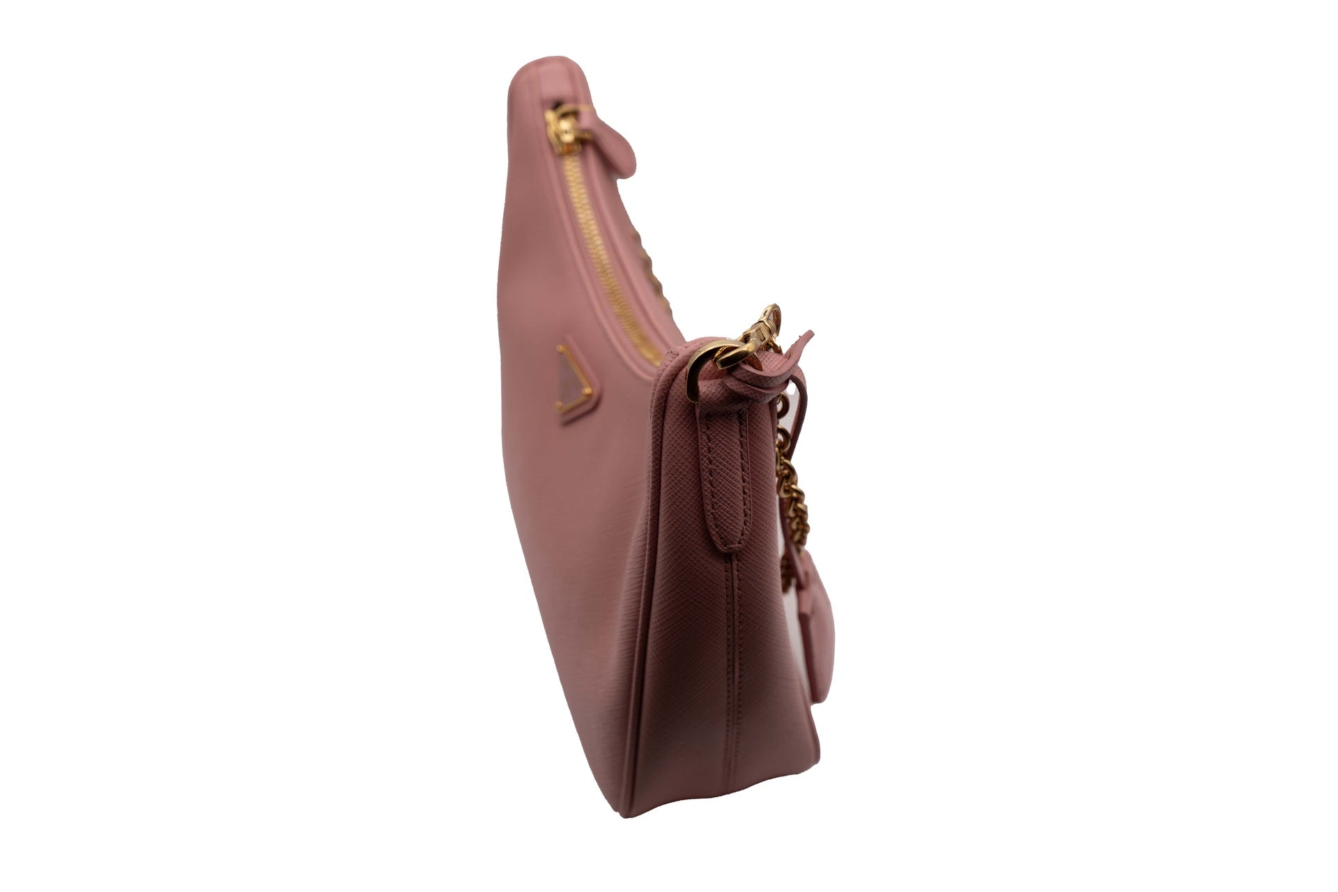 Prada Saffiano Small Pink Leather 2 Way Bag