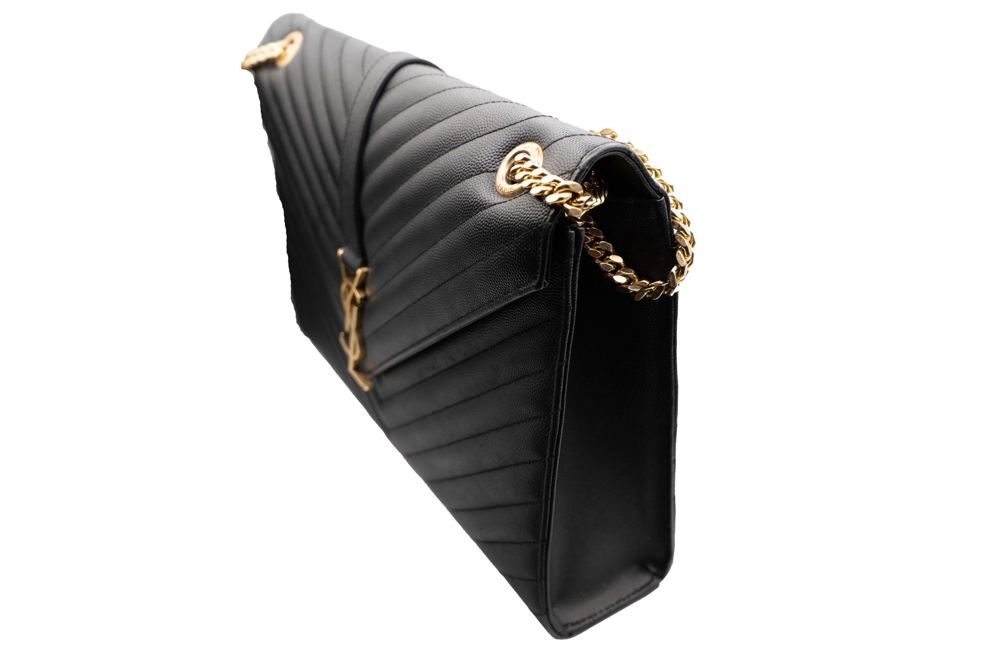 YSL Chevron Large Envelope Bag