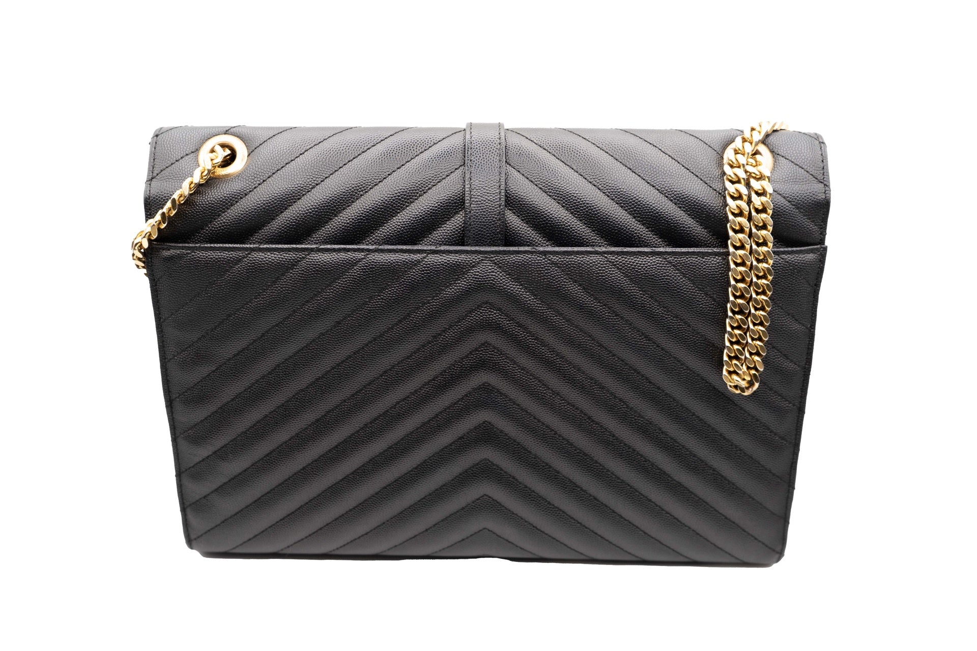 YSL Chevron Large Envelope Bag