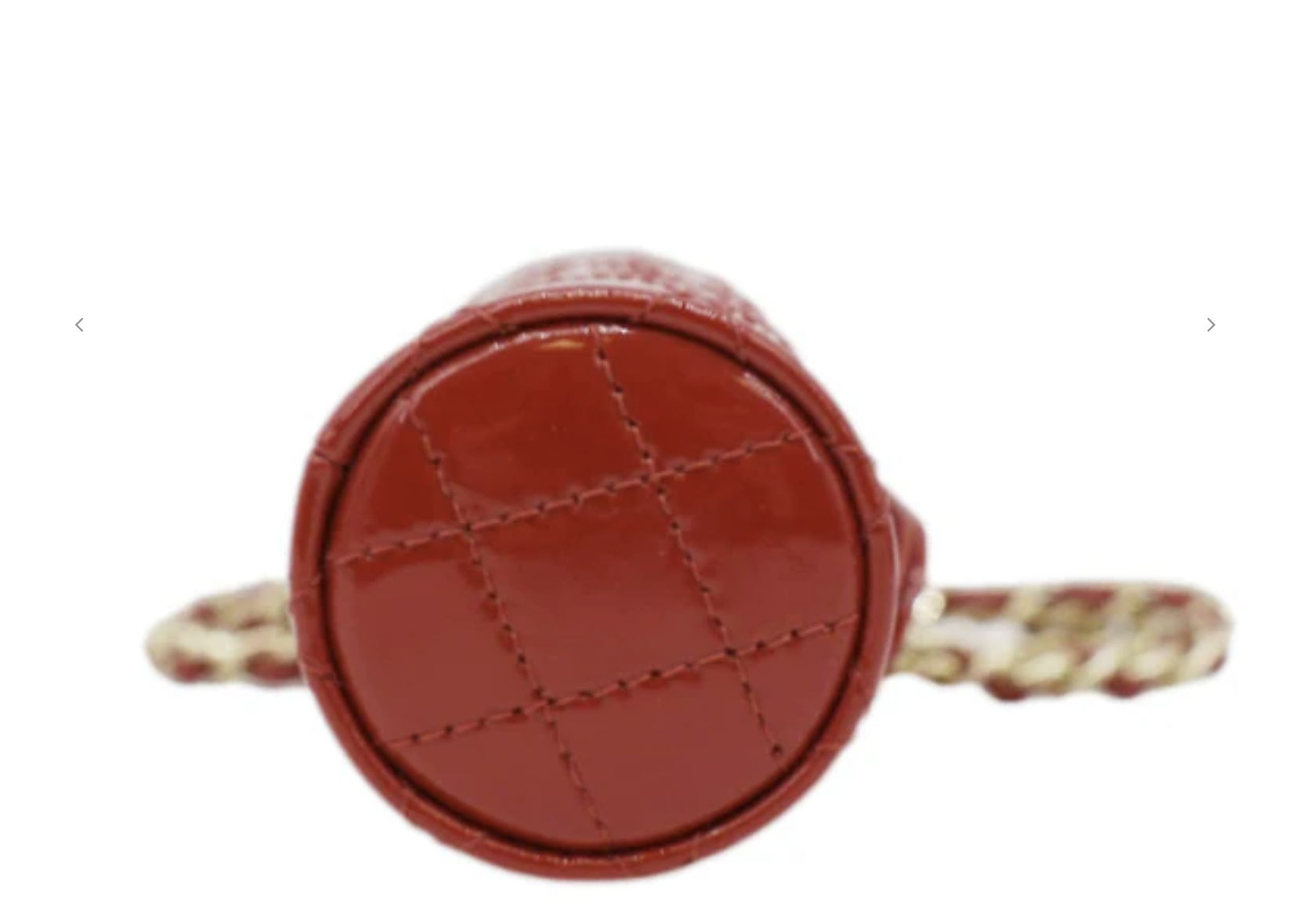 Chanel Patent Lipstick Case w/ Chain