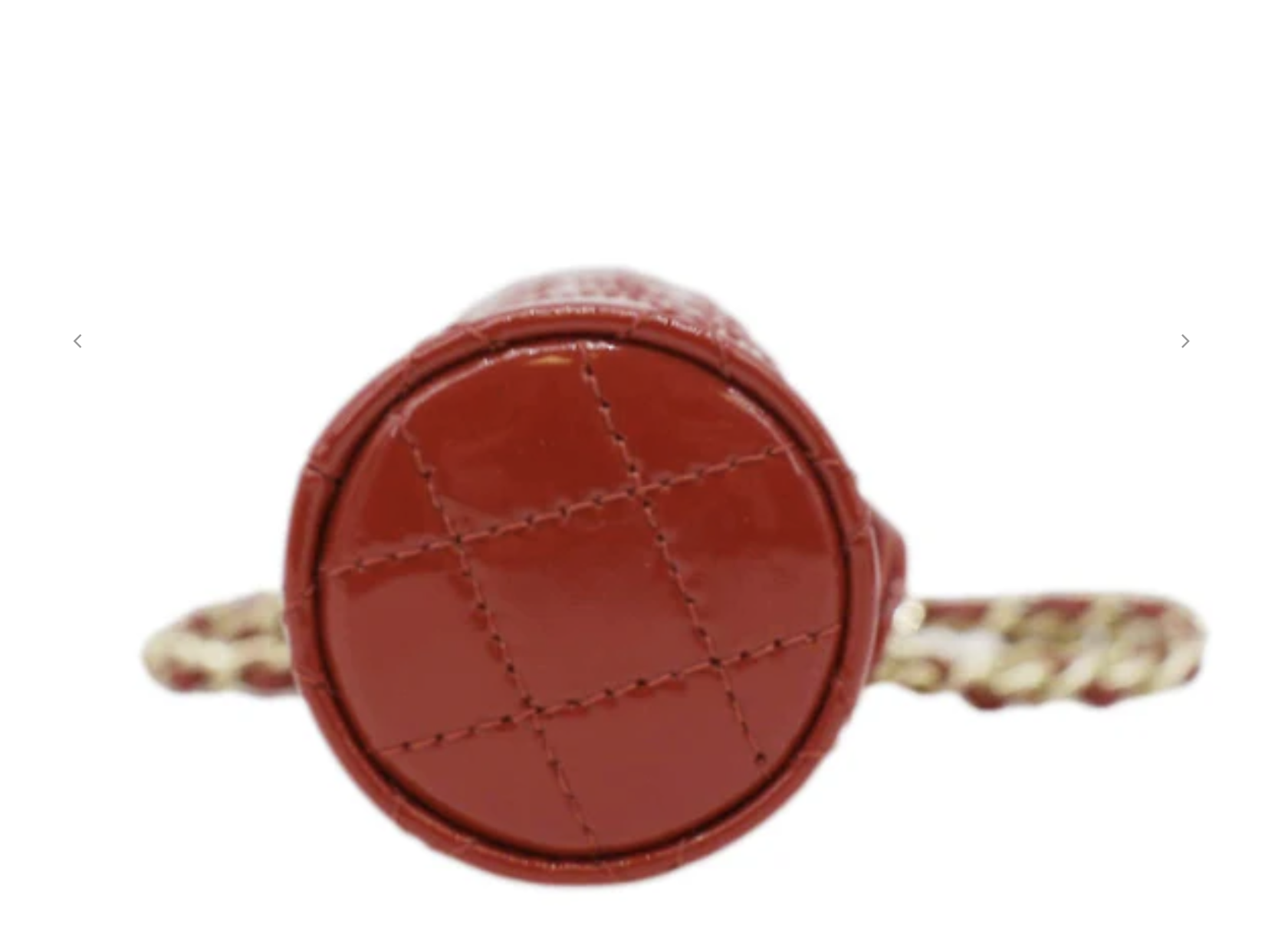 Chanel Patent Lipstick Case w/ Chain