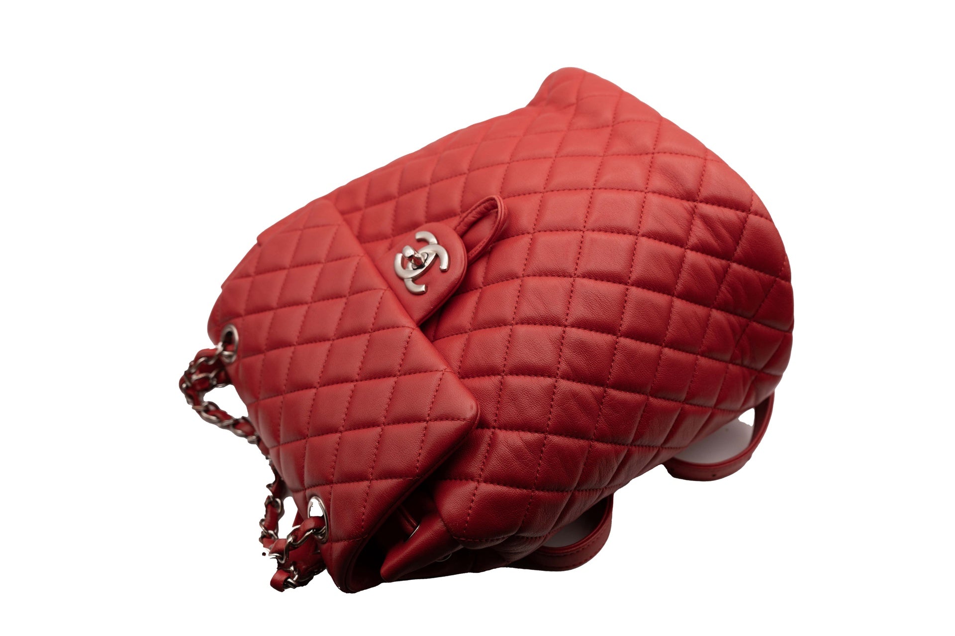 Chanel Red Small Backpack