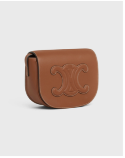 Celine Folco Cuir Triomphe Cognac