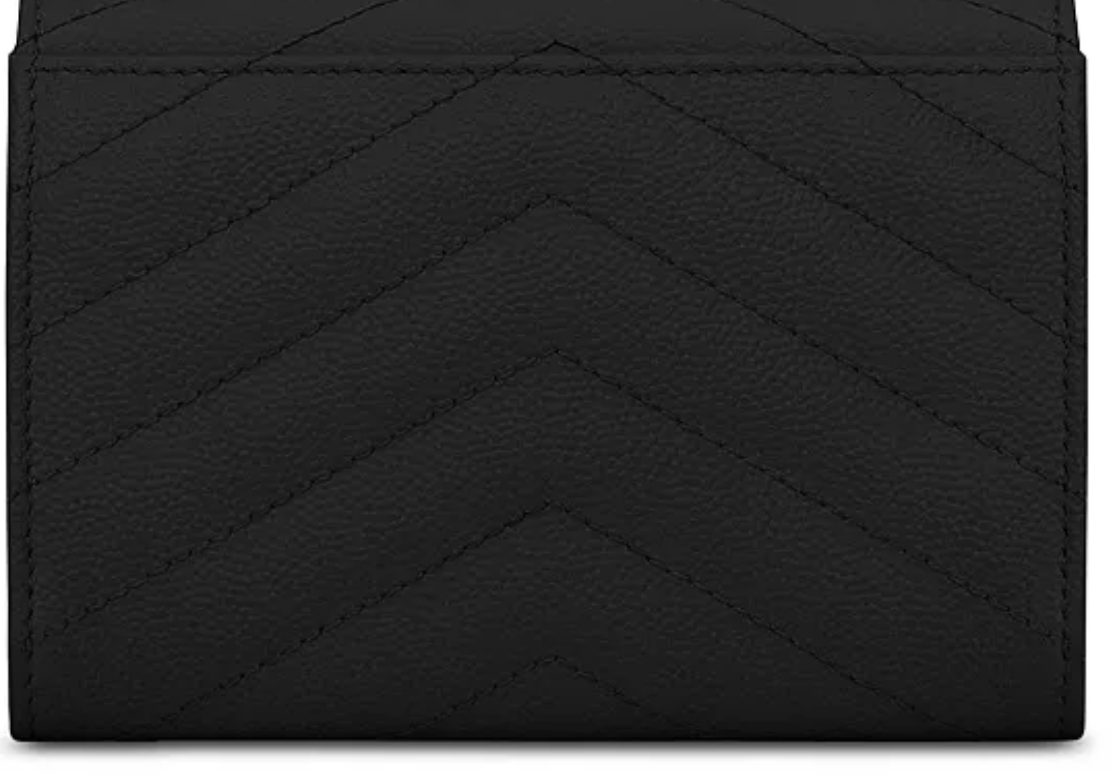 Saint Laurent Matelasse Envelope Wallet Black