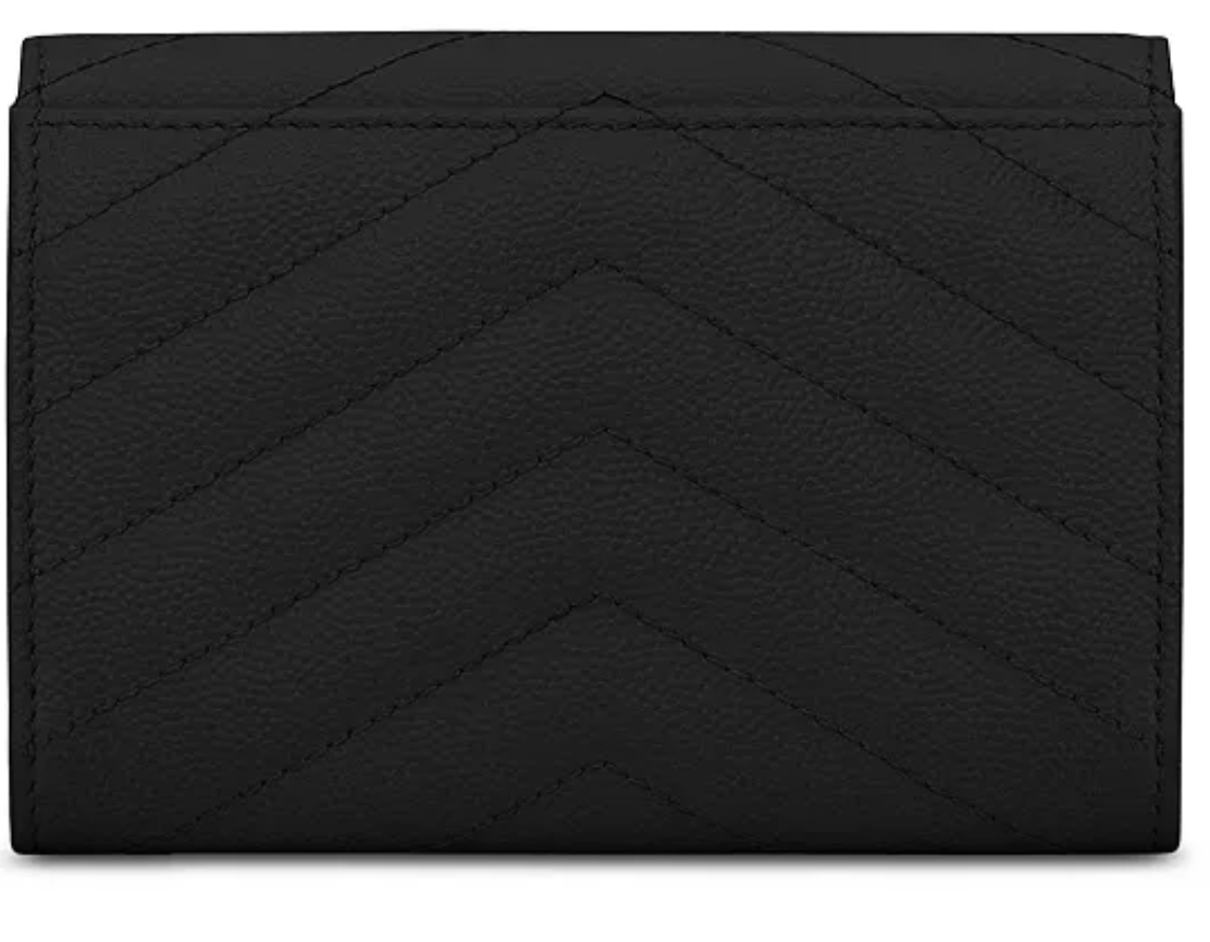 Saint Laurent Matelasse Envelope Wallet Black