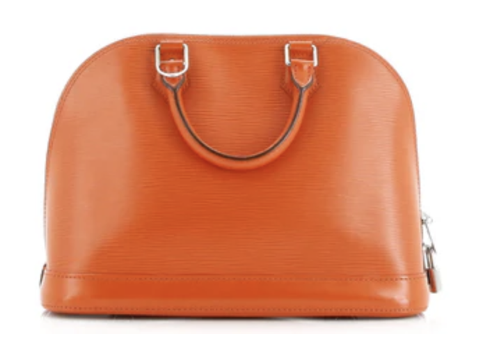 Louis Vuitton Alma Epi Leather Handbag Orange