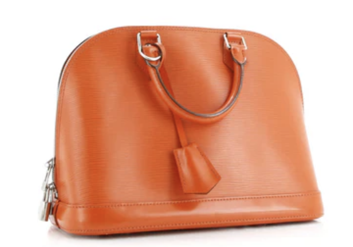 Louis Vuitton Alma Epi Leather Handbag Orange