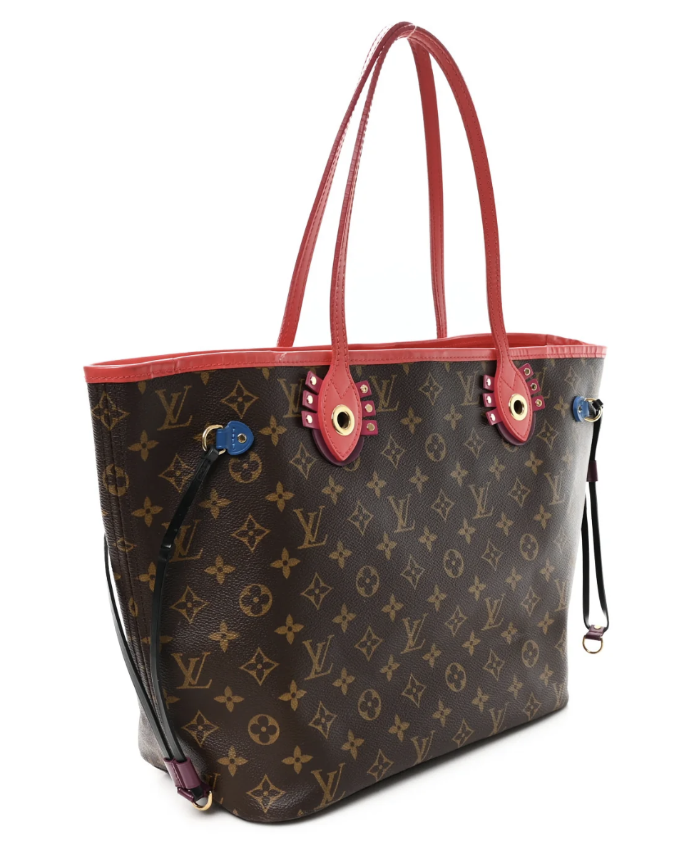 Louis Vuitton Monogram Totem Neo Neverfull MM Flamingo