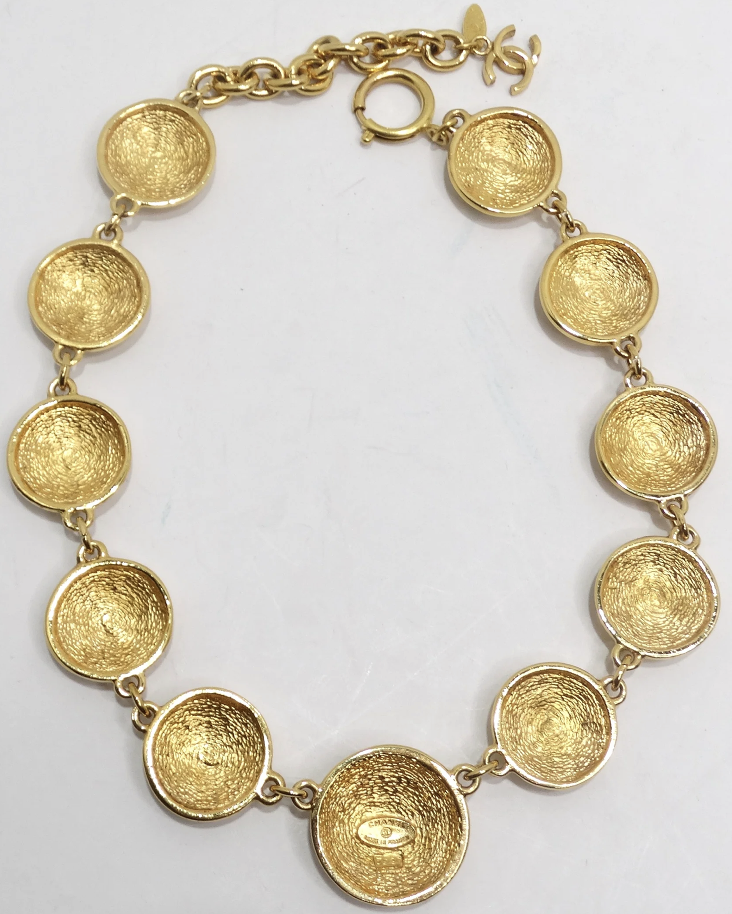 Chanel 1980's Gold Medallion Necklace