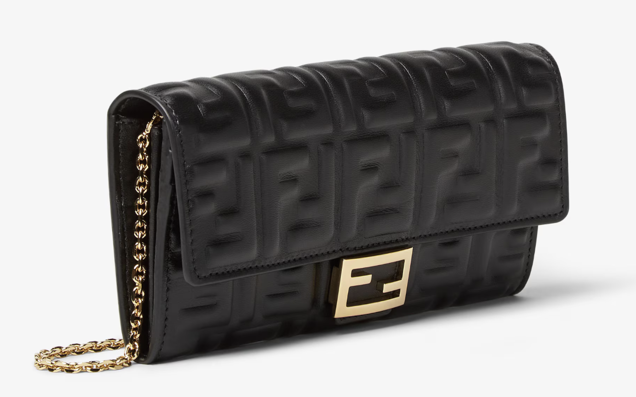 Fendi Baguette Continental Wallet on Chain
