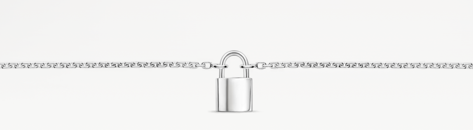 Louis Vuitton Lockit Bracelet, Sterling Silver