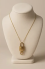Louis Vuitton Lock & Key (306) on a Gold-tone Chain Necklace