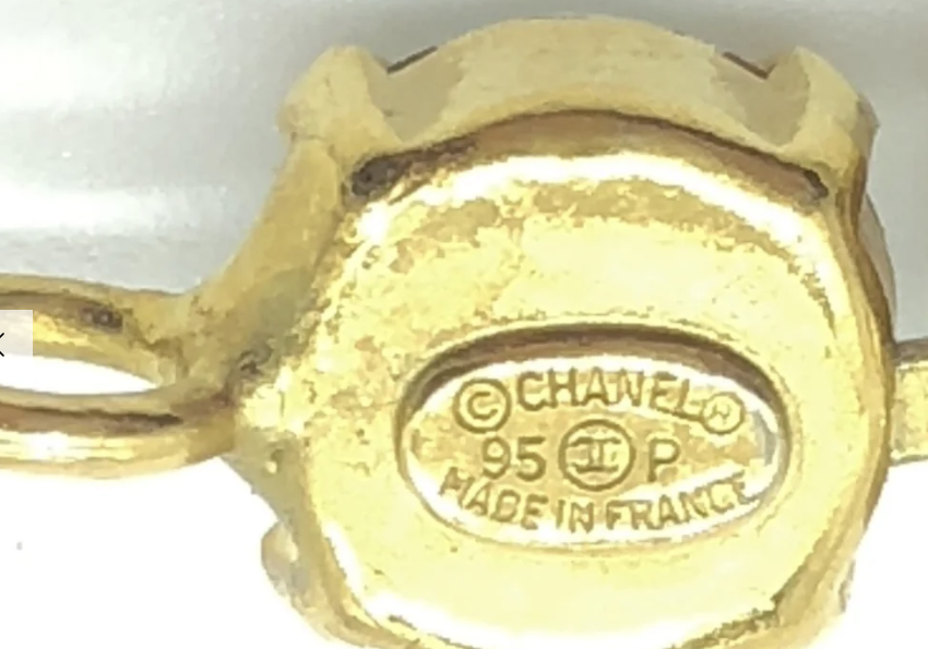 Chanel Rhinestone Bracelet with Crystal CC Charms Gold