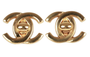 Chanel CC Turn Lock Clip On Earrings