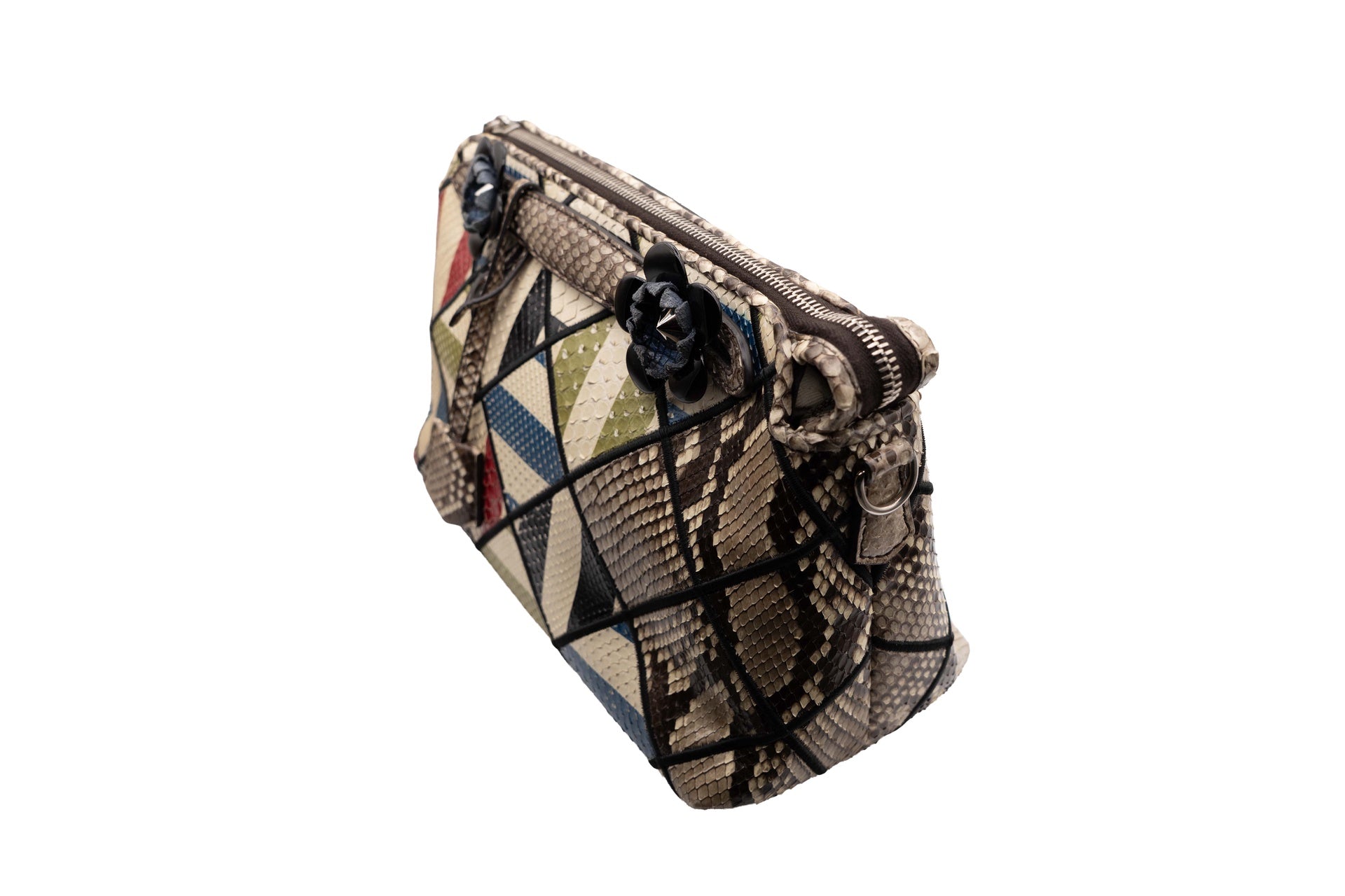 Fendi By The Way Full Python Patchwork Bag