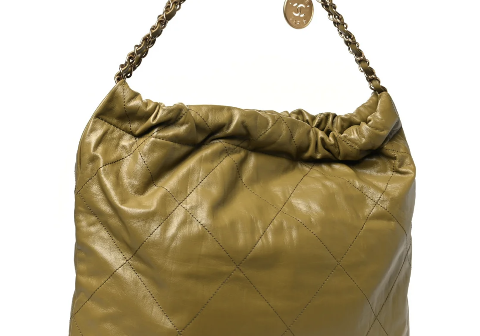 Chanel 22 Medium Olive Green