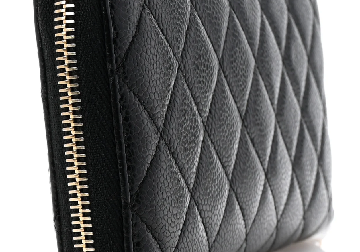 Chanel Black Caviar Leather Wallet