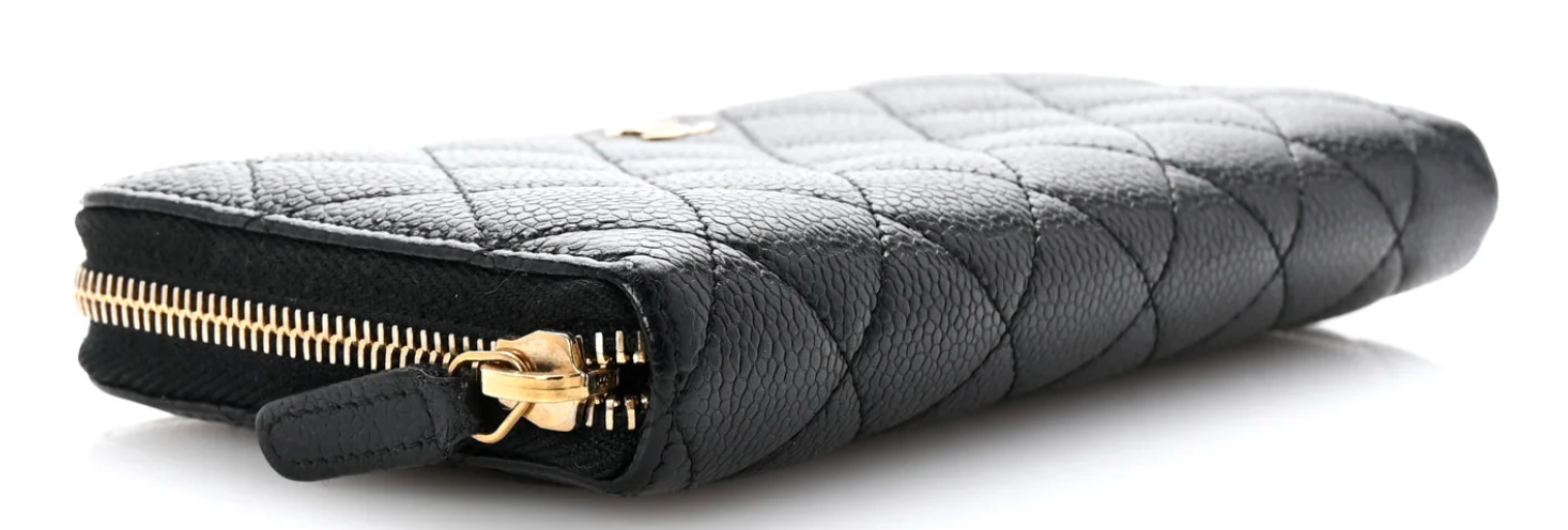 Chanel Black Caviar Leather Wallet