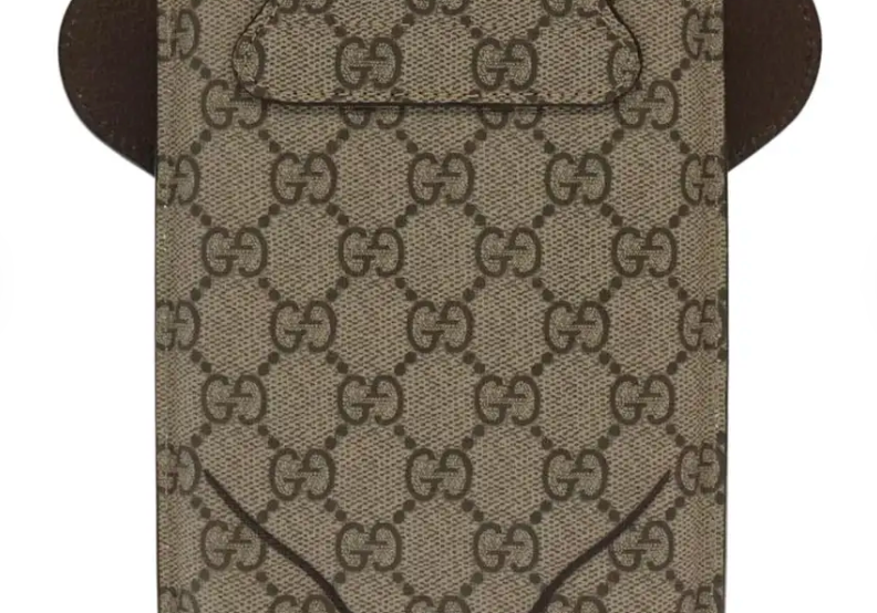 Gucci GG Supreme Teddy Monogram Phone Bag
