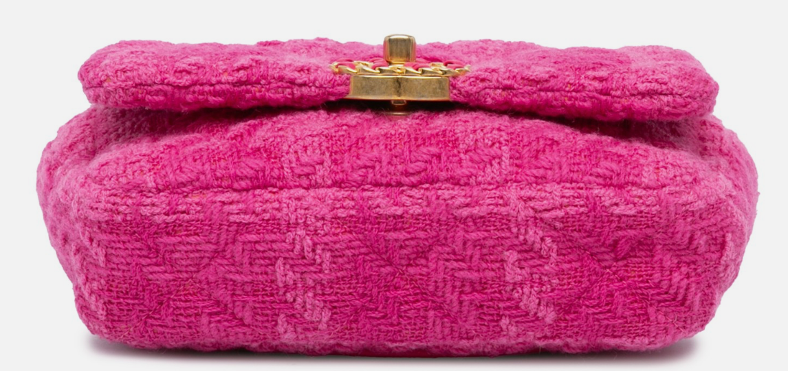 Chanel Pink Tweed Belt Bag