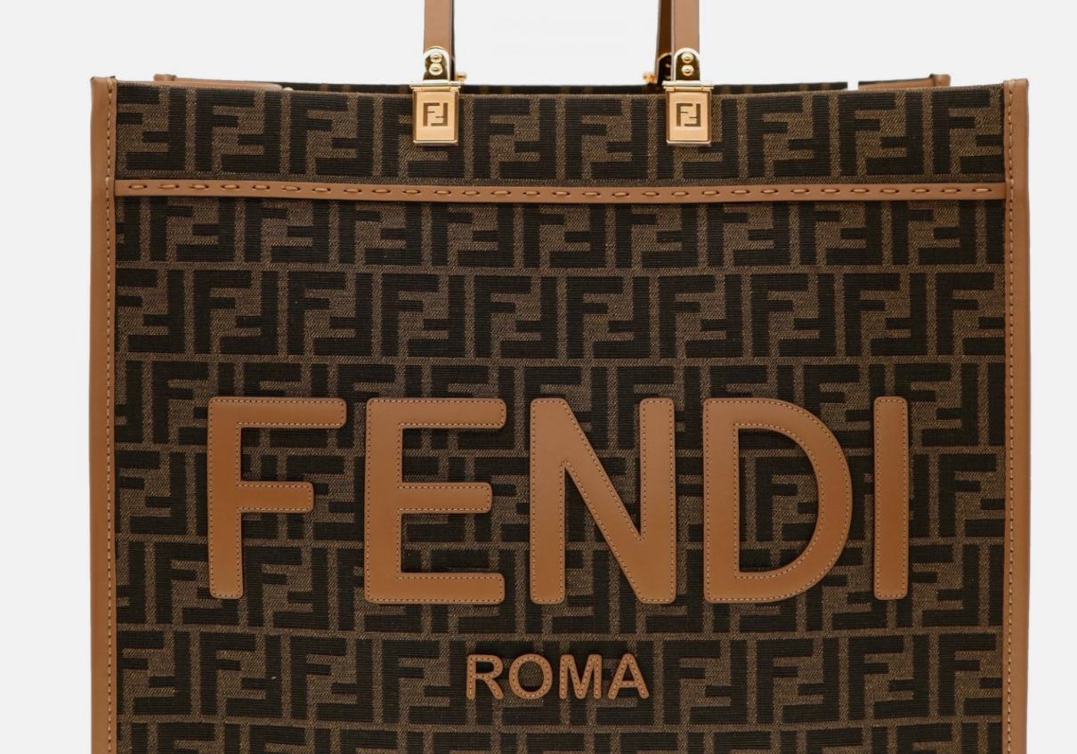 Fendi Sunshine Zucca FF Large Shopper Tote