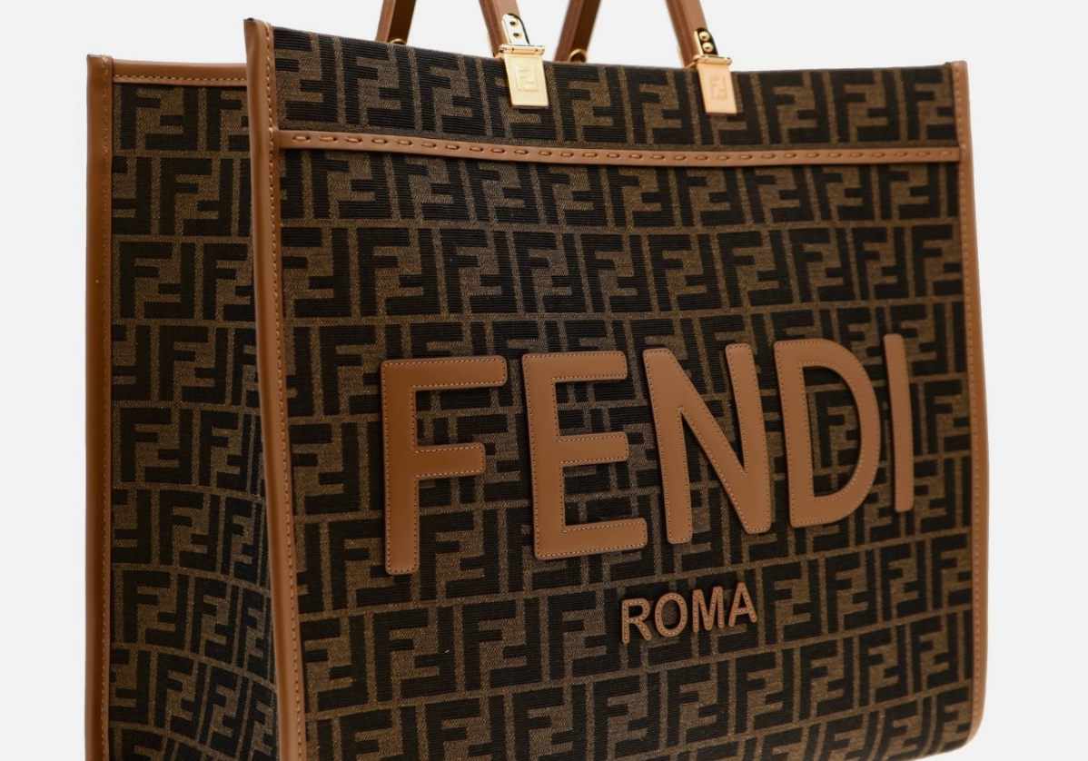 Fendi Sunshine Zucca FF Large Shopper Tote