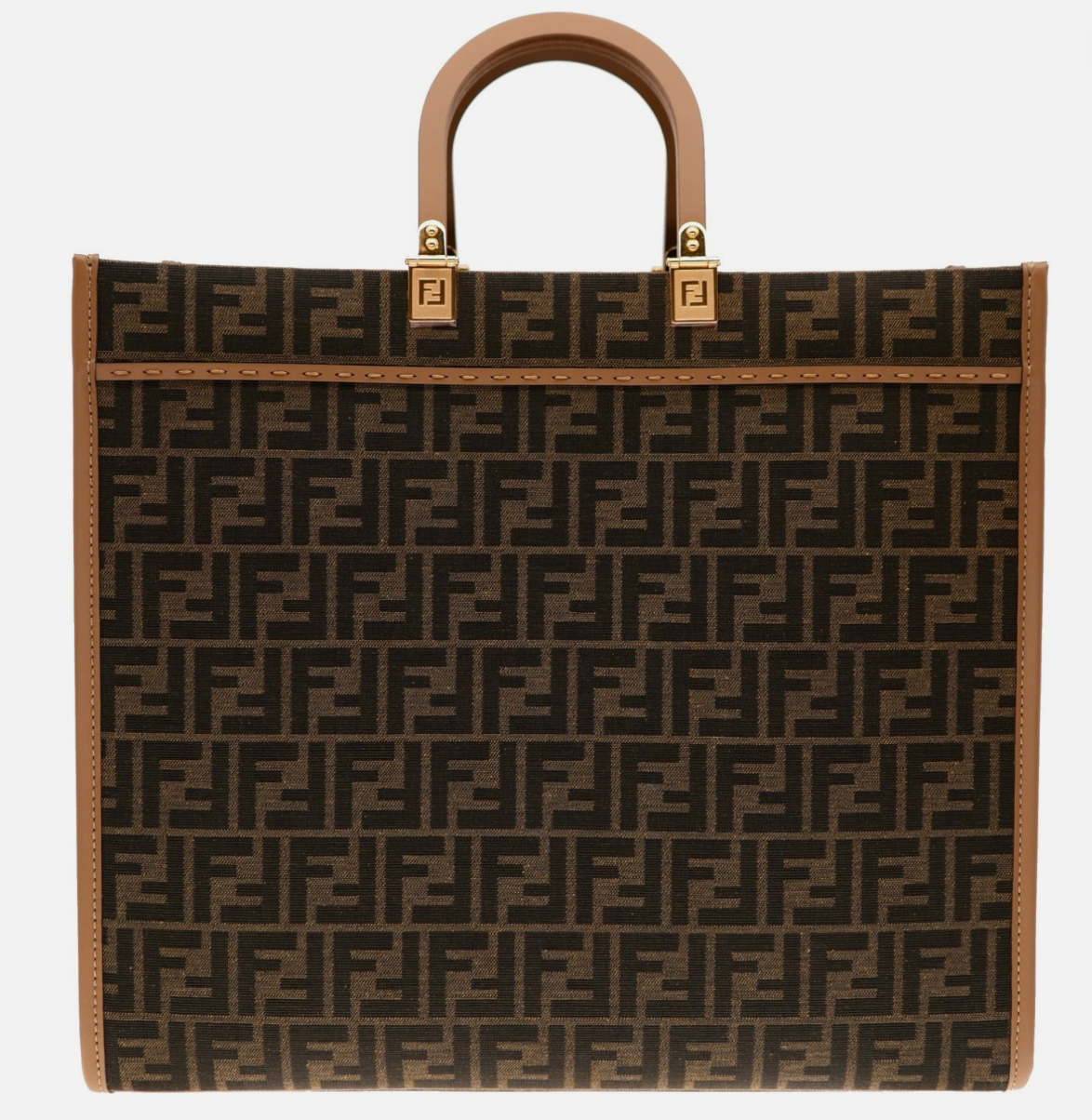 Fendi Sunshine Zucca FF Large Shopper Tote