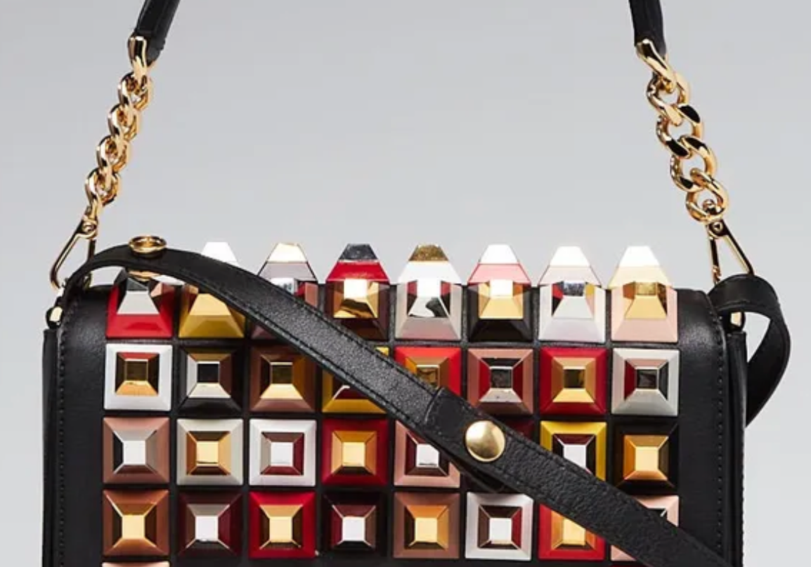 Fendi 3 Baguette Squared Shoulder Bag