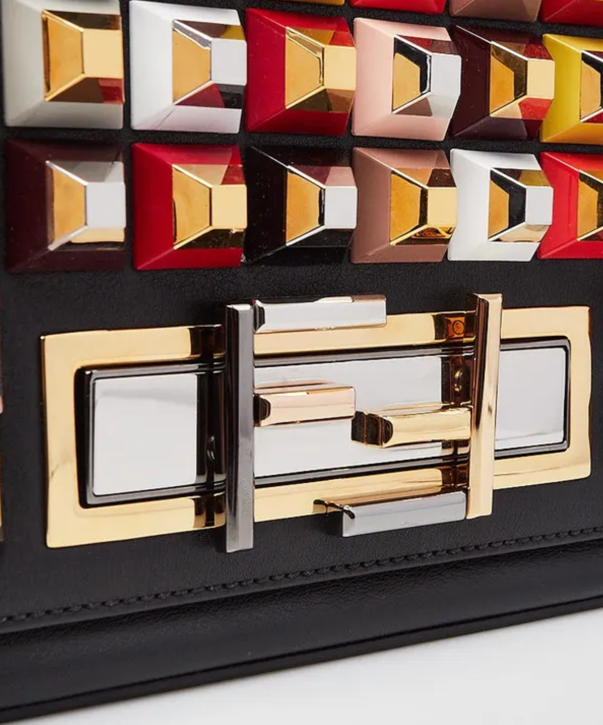 Fendi 3 Baguette Squared Shoulder Bag